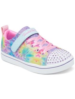 Little Girls Twinkle Toes- Sparkle Rayz - Groovy Dreamz Light-Up Stay-Put Closure Casual Sneakers from Finish Line