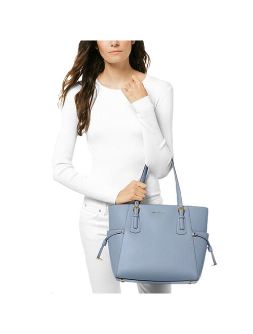 Michael Kors Voyager Small Crossgrain Leather Tote
