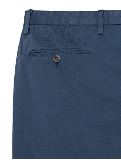 Boglioli Flat Front Garment Dyed Regular Fit Stretchable Pant For Men
