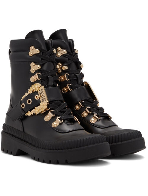 Versace Jeans Couture Black Baroque Couture I Boots