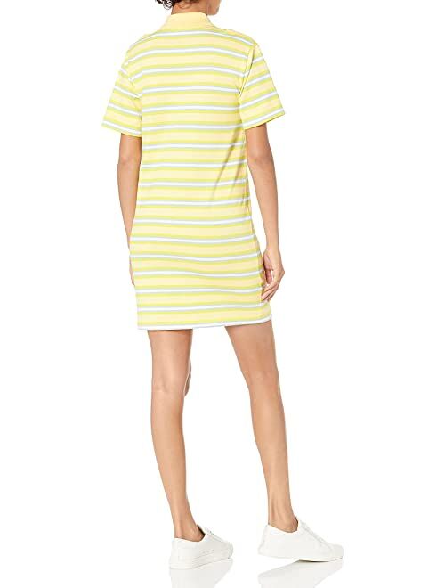 Lacoste Women's Short Sleeve Striped Polo Dress