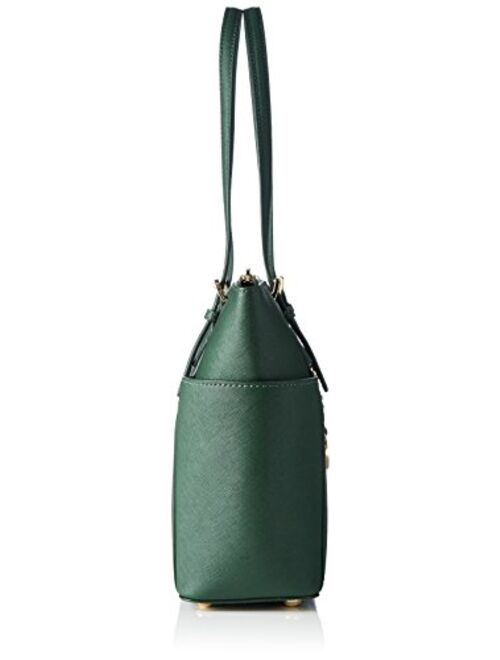 Michael Kors Women's Jet Set Top-zip Saffiano Leather Tote Bag green Verde (Moss)