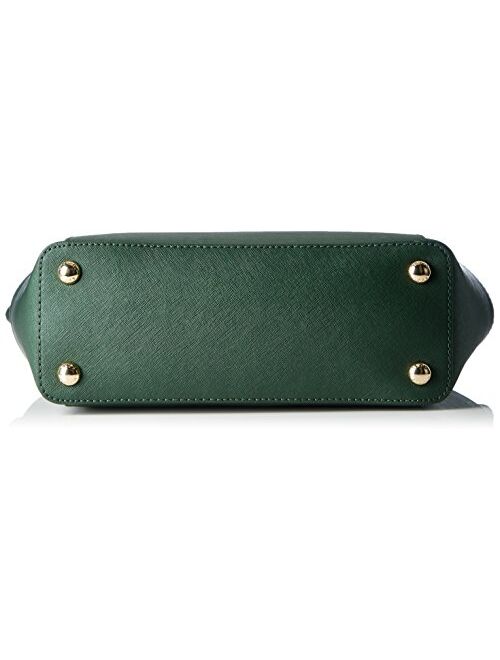 Michael Kors Women's Jet Set Top-zip Saffiano Leather Tote Bag green Verde (Moss)