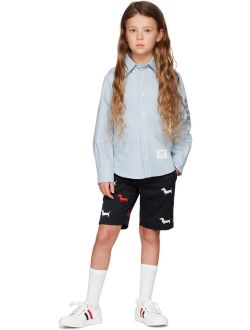 Kids Navy Side Tab Hector Shorts