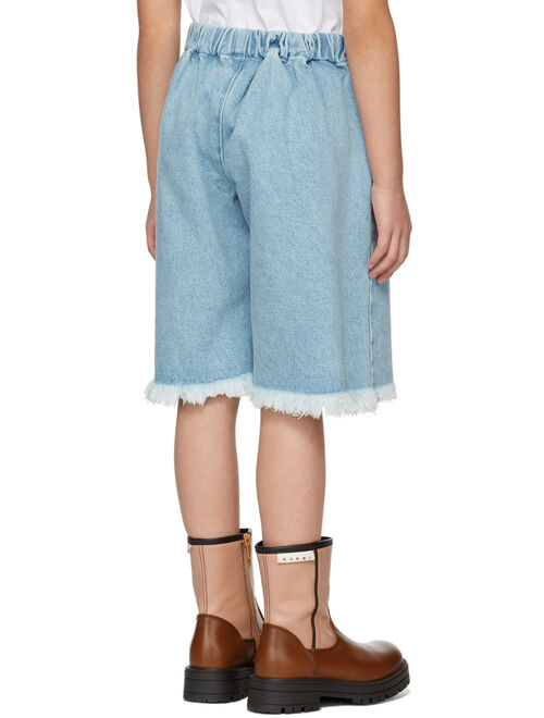 M’A Kids Kids Blue Denim Classic Shorts
