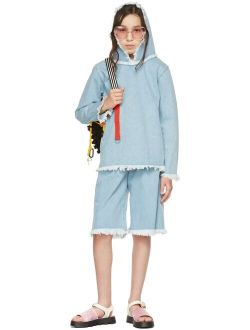 M’A Kids Kids Blue Denim Classic Shorts