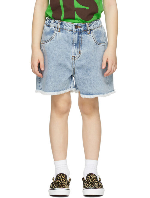 Main Story Kids Blue Denim Cut-Off Shorts