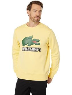 Long Sleeve Large Minecraft Logo and Croc On Front Chest