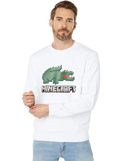 Long Sleeve Large Minecraft Logo and Croc On Front Chest