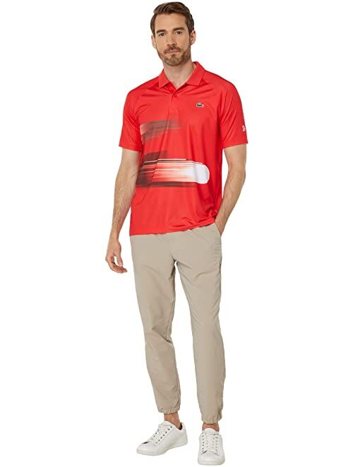 Lacoste Short Sleeve Graphic Ombre Fire Ball