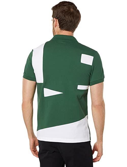 Lacoste Short Sleeve Aop Code and Branding Polo