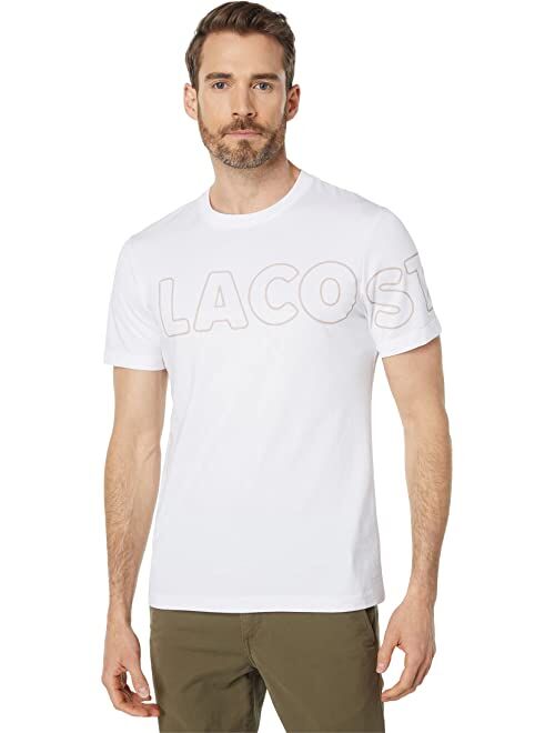 Lacoste Short Sleeve Graphic Code and Heritage On Chest Tee