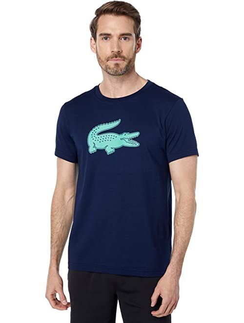 Lacoste Short Sleeve Solid Color Crocodile Logo Tee