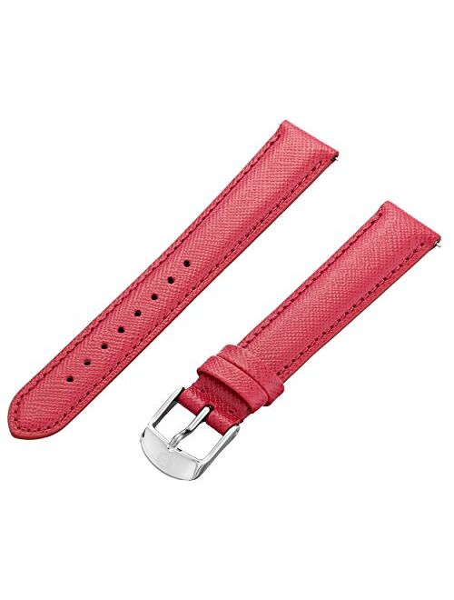 MICHELE MS16AA060695 16mm Leather Calfskin Pink Watch Strap