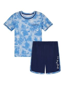 Sleep On It Big Boys Jersey T-shirt and Shorts Pajama Set, 2 Piece