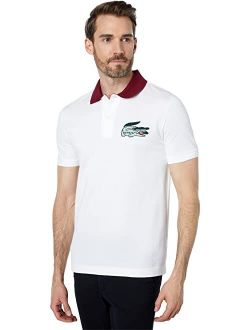 Short Sleeve Graphic Croc On Left Chest Polo