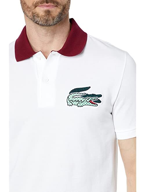 Lacoste Short Sleeve Graphic Croc On Left Chest Polo