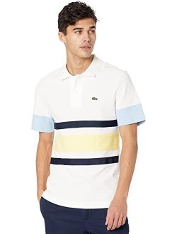 Short Sleeve Color-Blocked and Stripe On Chest
