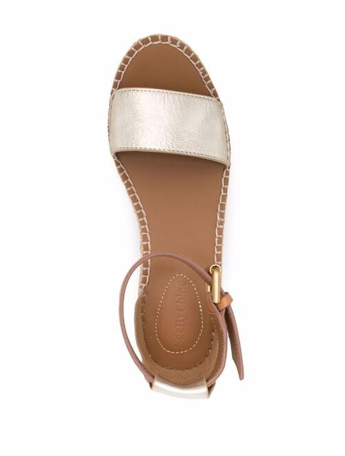 See by Chloé braided raffia platform sandals