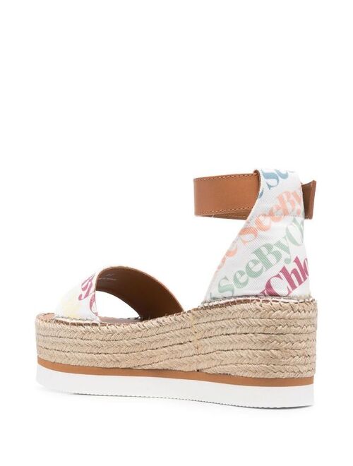 See by Chloé braided-wedge sandals