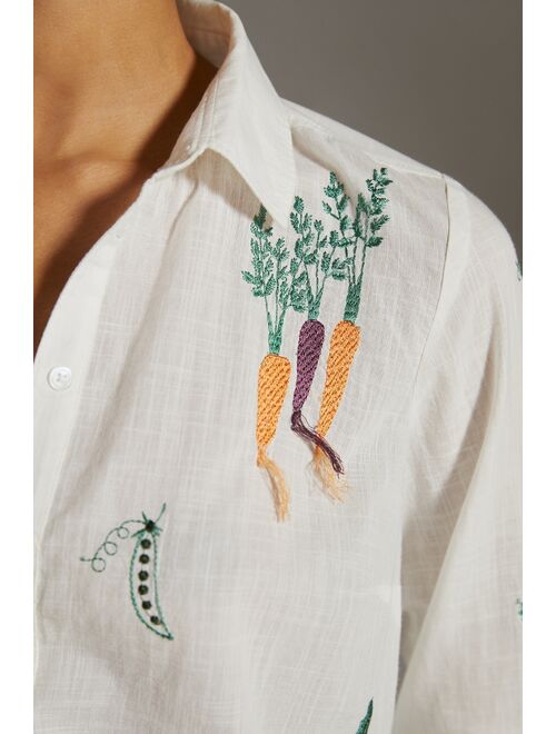 Maeve Embroidered Veggie Top