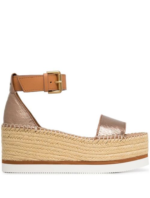 See by Chloé Glyn woven platform sandals