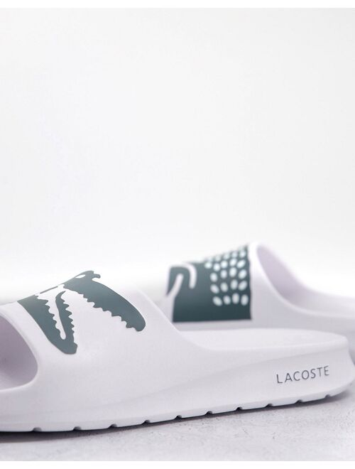 Lacoste Croco Sliders 2.0 in white