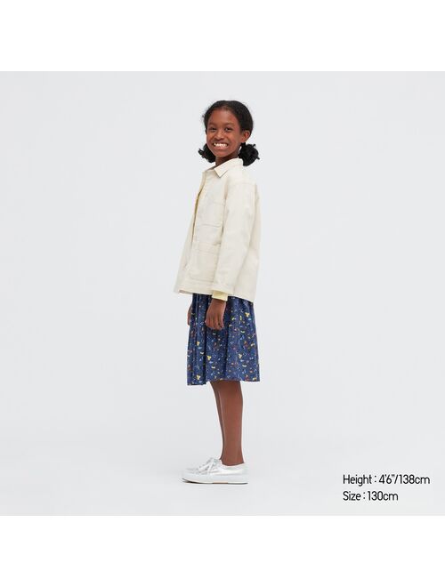 UNIQLO Tiered Printed Skirt