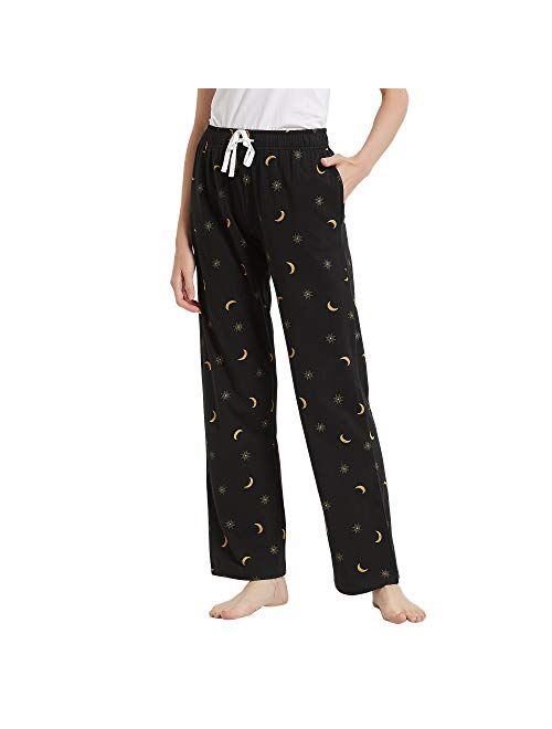 HEARTNICE Pajama Pants for Women Soft, Print Sleep Pants Lightweight Lounge Pj Bottoms