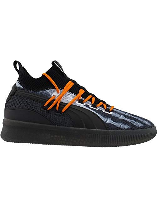PUMA Mens Clyde Court X-Ray Halloween Basketball Sneakers Shoes - Black