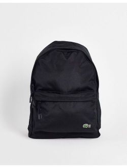 croc logo backpack in black
