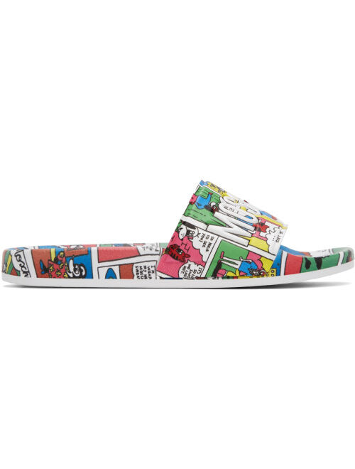 Moschino Multicolor PVC Slides
