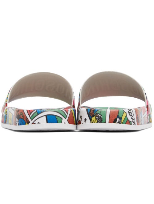 Moschino Multicolor PVC Slides