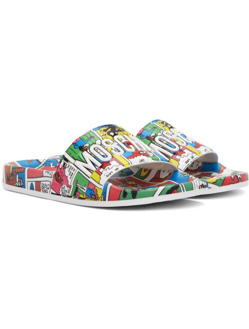 Moschino Multicolor PVC Slides