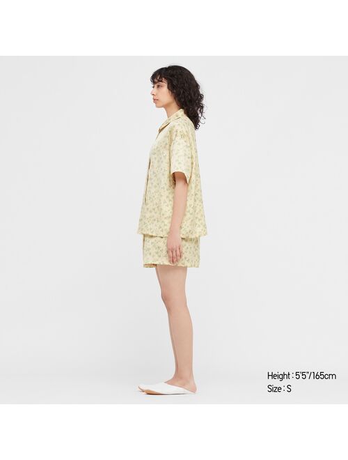UNIQLO Satin Short-Sleeve Pajamas