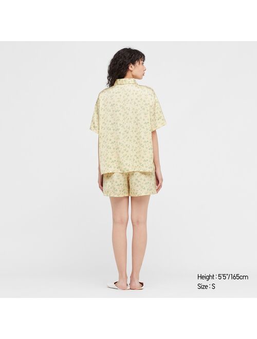 UNIQLO Satin Short-Sleeve Pajamas
