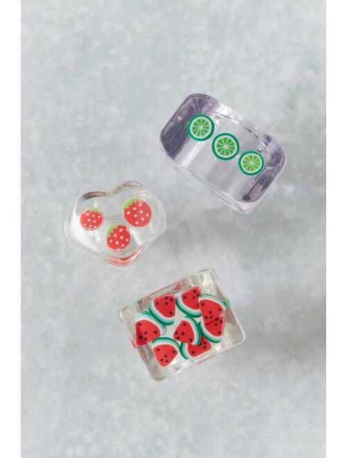 Urban outfitters Fruity Resin Ring Set