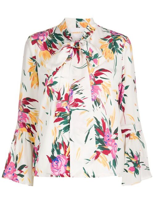 La DoubleJ Happy Wrist floral print blouse