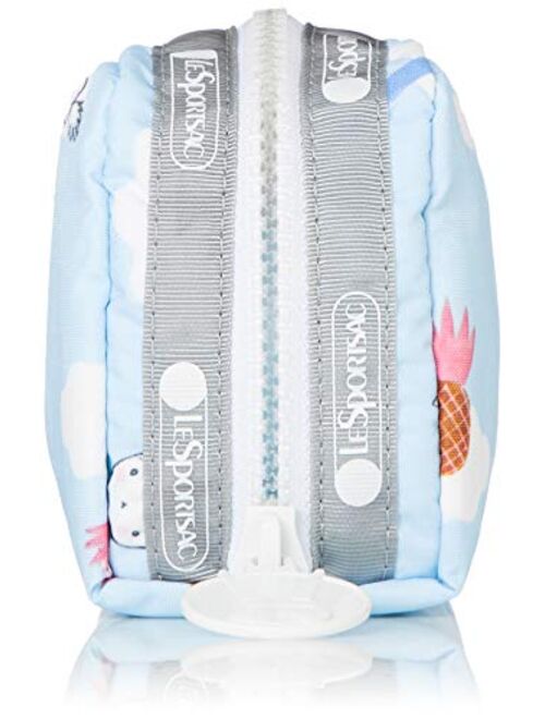 LeSportsac Fifi Lapin xxx, Day Dreaming Rectangular Cosmetic Bag, Style 7520/Color G620, Bunny Rabbit Zipper Pull & White Zipper
