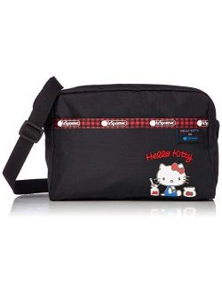 Hello Kitty Favorites Exclusive Daniella Crossbody Bag, Style 2434/Color G653, Red Embroidered Hello Kitty Lettering & Hello Kitty Design Zipper Pull