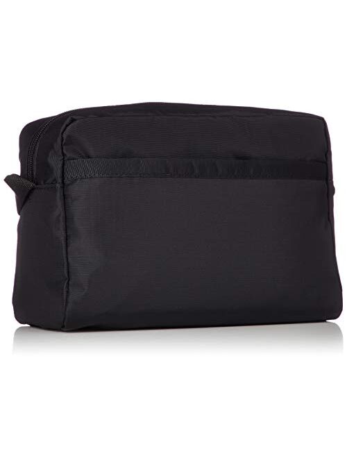 LeSportsac Hello Kitty Favorites Exclusive Daniella Crossbody Bag, Style 2434/Color G653, Red Embroidered Hello Kitty Lettering & Hello Kitty Design Zipper Pull