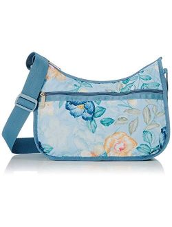 Classic Hobo Crossbody Handbag in Floral Daydream
