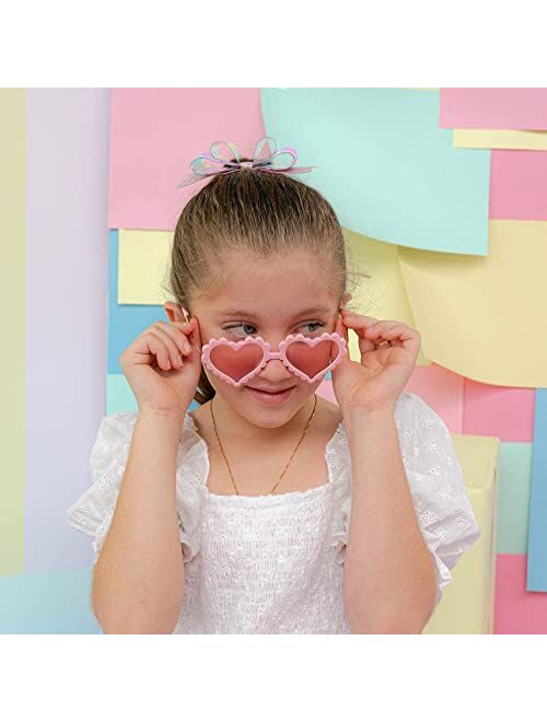 Kids Heart Shaped Sunglasses for Toddler Girls Age 2-9, ZJOVEE Kids Girls Sun Glasses Shades Party Favors UV400 Protection