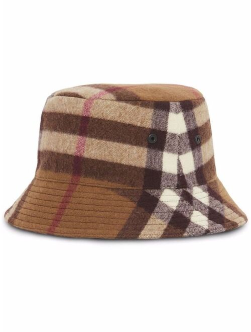 Burberry check wool bucket hat
