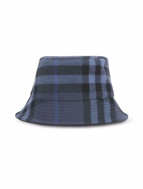 Burberry check wool-cashmere bucket hat