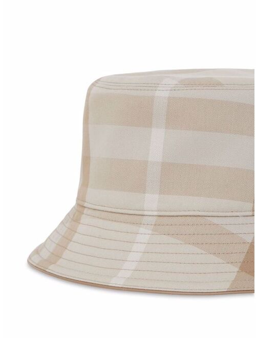 Burberry check print bucket hat