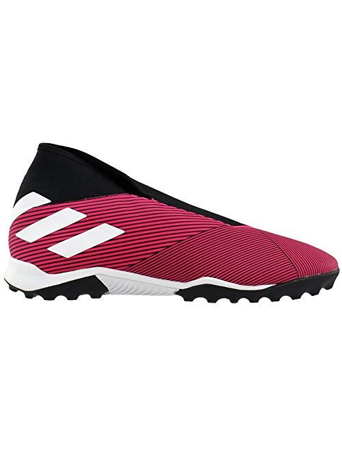 adidas Mens Nemeziz 19.3 Laceless Turf Soccer Cleats - Pink