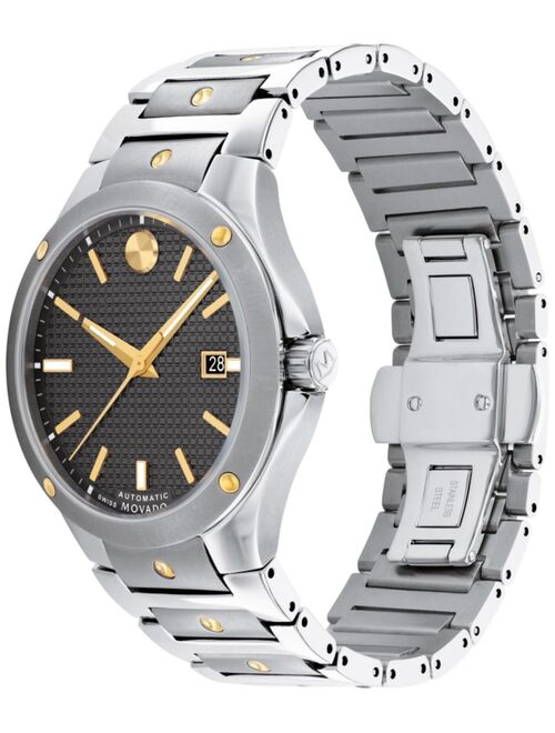 Movado Men's Swiss Automatic Sports Edition Stainless Steel & Gold PVD Bracelet Watch 41mm