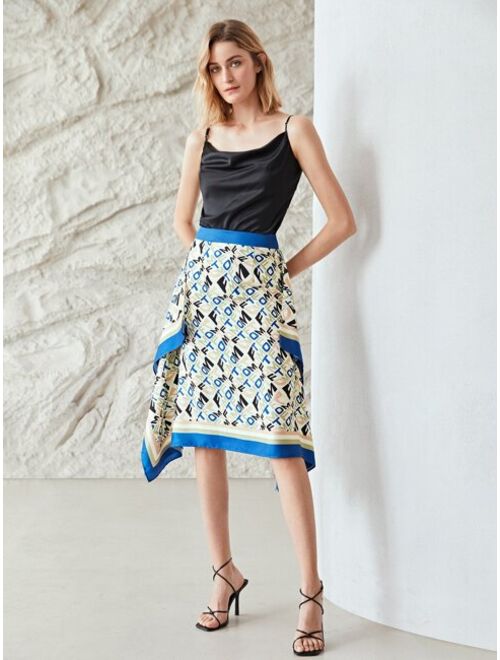 MOTF Premium Knee Length Asymmetrical Skirt