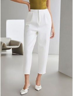 Premium Cotton Cropped Tailored Pants
